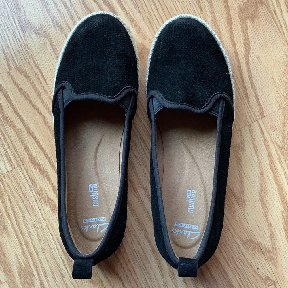 Clarks Suede Slip-ons - Picture 2 of 10